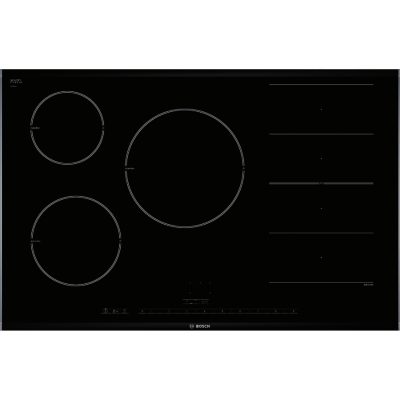 Bosch Logixx PIP875N17E 80cm Flex Induction Hob in Black with Steel Trim Bosch Logixx PIP875N17E 80cm Flex Induction Hob in Black with Steel Trim